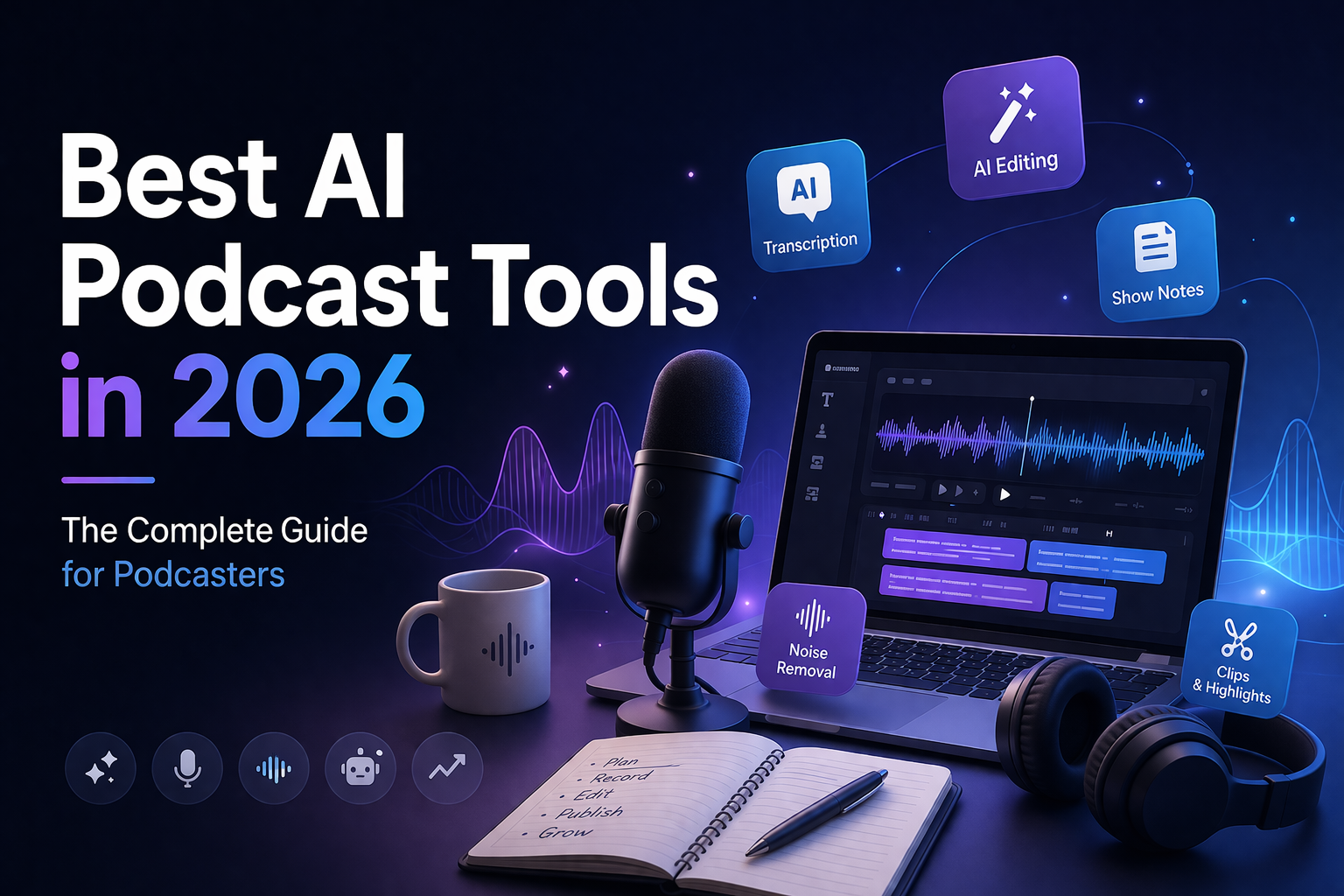 best ai podcast tools 2026